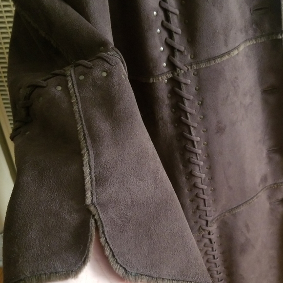 VTG Style NWOT Dennis Basso Brown Fur Coat - Picture 6 of 8